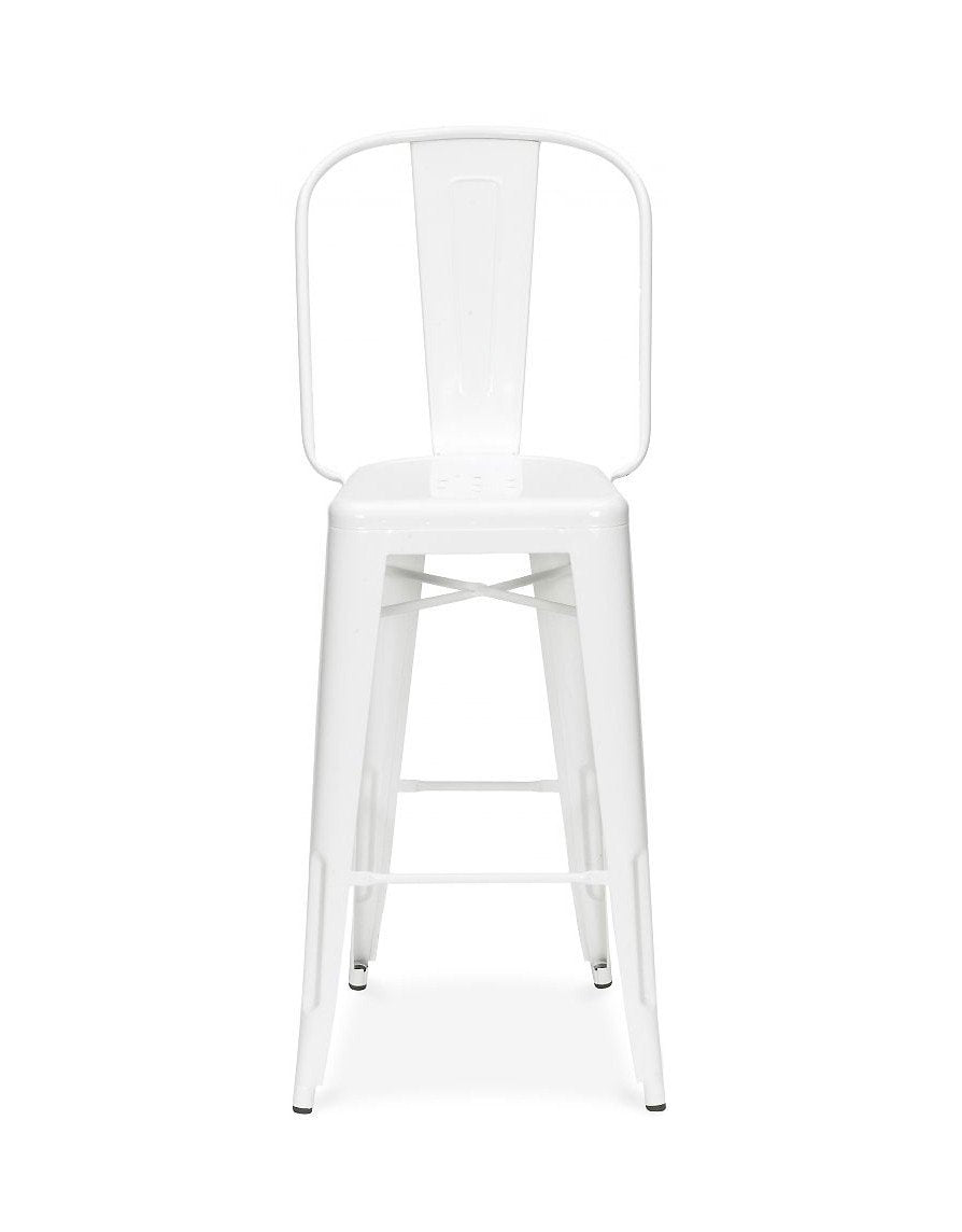 Tolix Style Steel Bar Chair 30 Inch