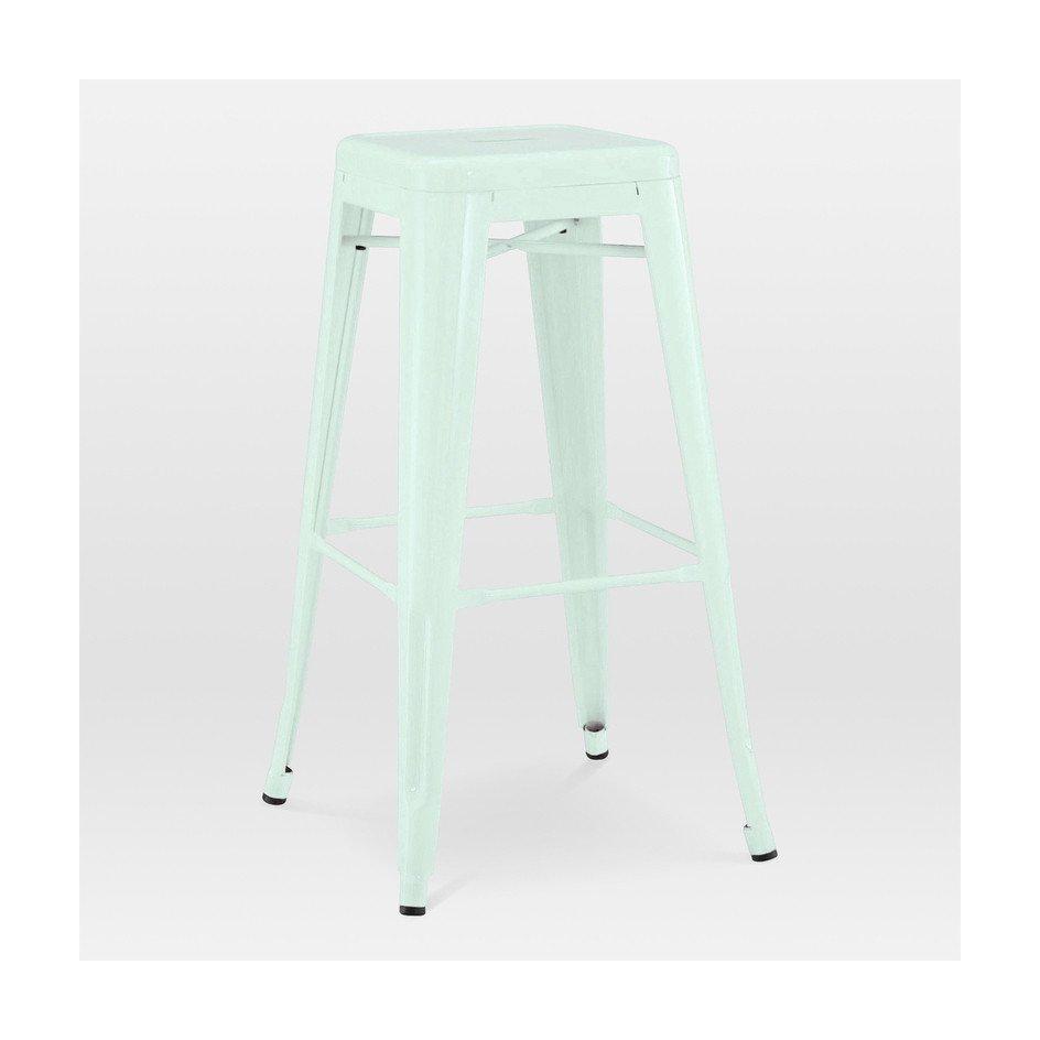 Tolix Style Steel Stackable Barstool 30 Inch