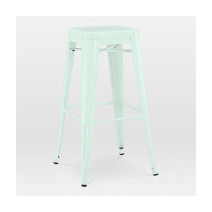 Tolix Style Steel Stackable Barstool 30 Inch