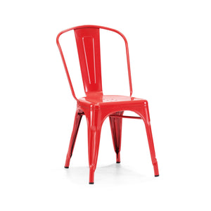 Tolix Style Steel Stackable Side Chair (Set of 4)