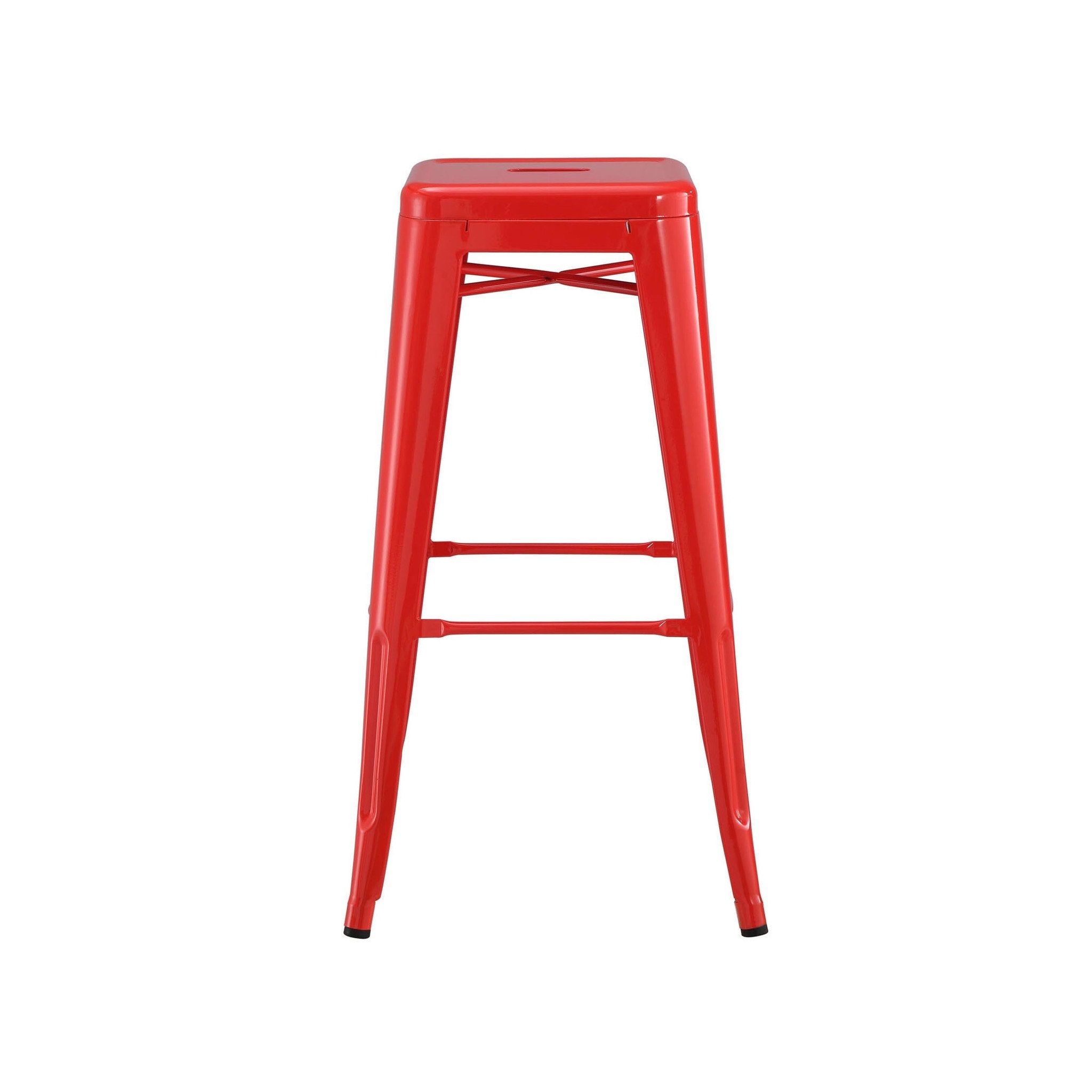 Tolix Style Steel Stackable Barstool 30 Inch